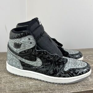 Jordan 1 Retro High OG Rebellionare 555088-036 MENS SIZE 6 Black White Women 7.5